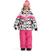 Cara Mia Regular Faux Fur Hooded Print Jacket, Block Party - Parkas - 2