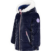 Roselet Regular Faux Fur Hooded Jacket, Navy - Parkas - 3