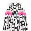 Cara Mia Regular Faux Fur Hooded Print Jacket, Block Party - Parkas - 5