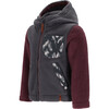 River Sherpa Regular Hooded Jacket, Basalt - Fleece & Sherpa Jackets - 1 - thumbnail