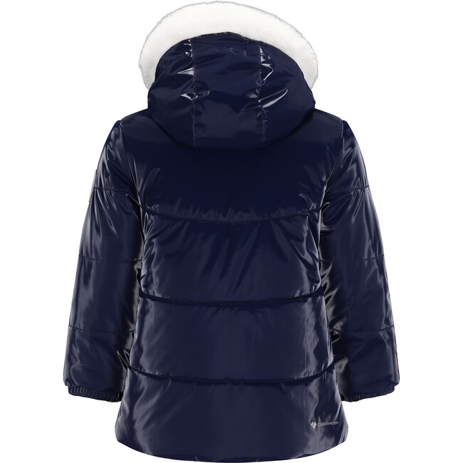 Roselet Regular Faux Fur Hooded Jacket, Navy - Parkas - 5