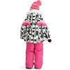 Cara Mia Regular Faux Fur Hooded Print Jacket, Block Party - Parkas - 6