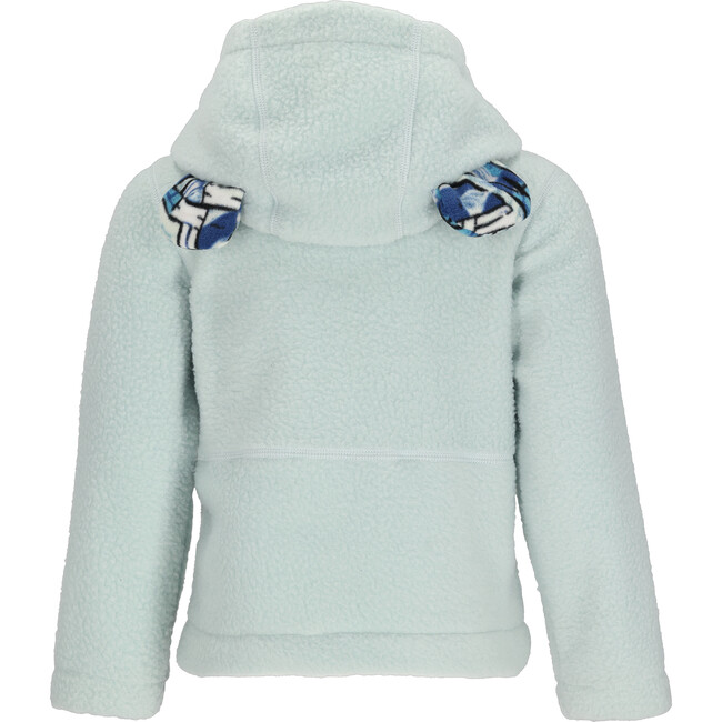 River Sherpa Regular Hooded Jacket, Salt Water - Fleece & Sherpa Jackets - 5