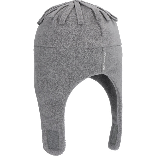 Orbit Fleece Hat With Tassel, Stone - Hats - 2