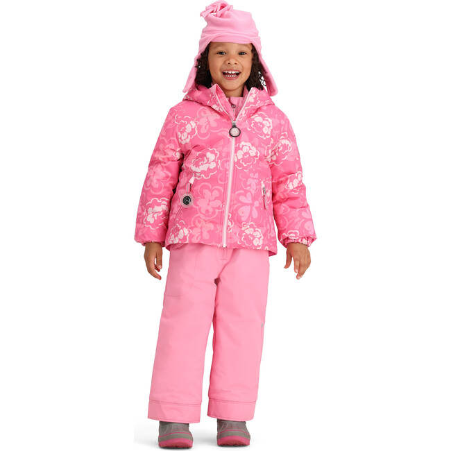 Ashor Regular Print Jacket, Peony Puffs - Parkas - 2