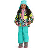 Livia Regular Print Hooded Jacket, School's Out - Parkas - 4 - thumbnail