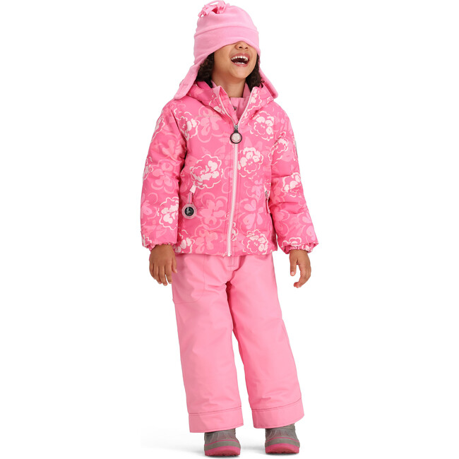 Ashor Regular Print Jacket, Peony Puffs - Parkas - 4