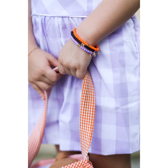 Halloween Heartset Bracelets, Purple, Orange, Black - Bracelets - 2