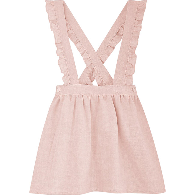 Agata Floaty Pinafore-Style Skirt, Dusty Pink - Skirts - 1