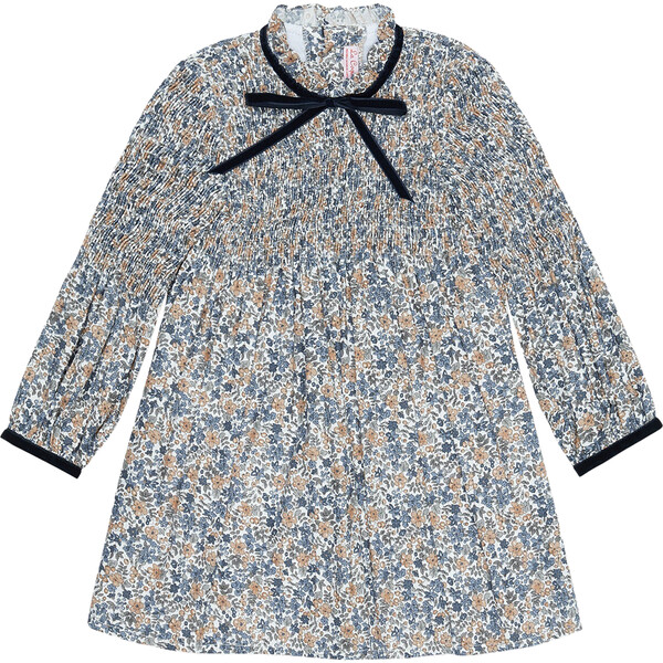 Raya Smock Floral Dresss, Blue - La Coqueta Dresses | Maisonette