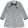 Raya Smock Floral Dresss, Blue - Dresses - 1 - thumbnail