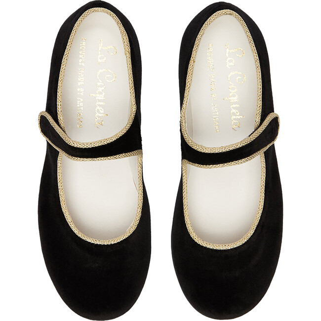 Velvet Girl Mary Jane Shoes, Black