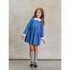Anna Girl Empire Dress, Blue - Dresses - 2