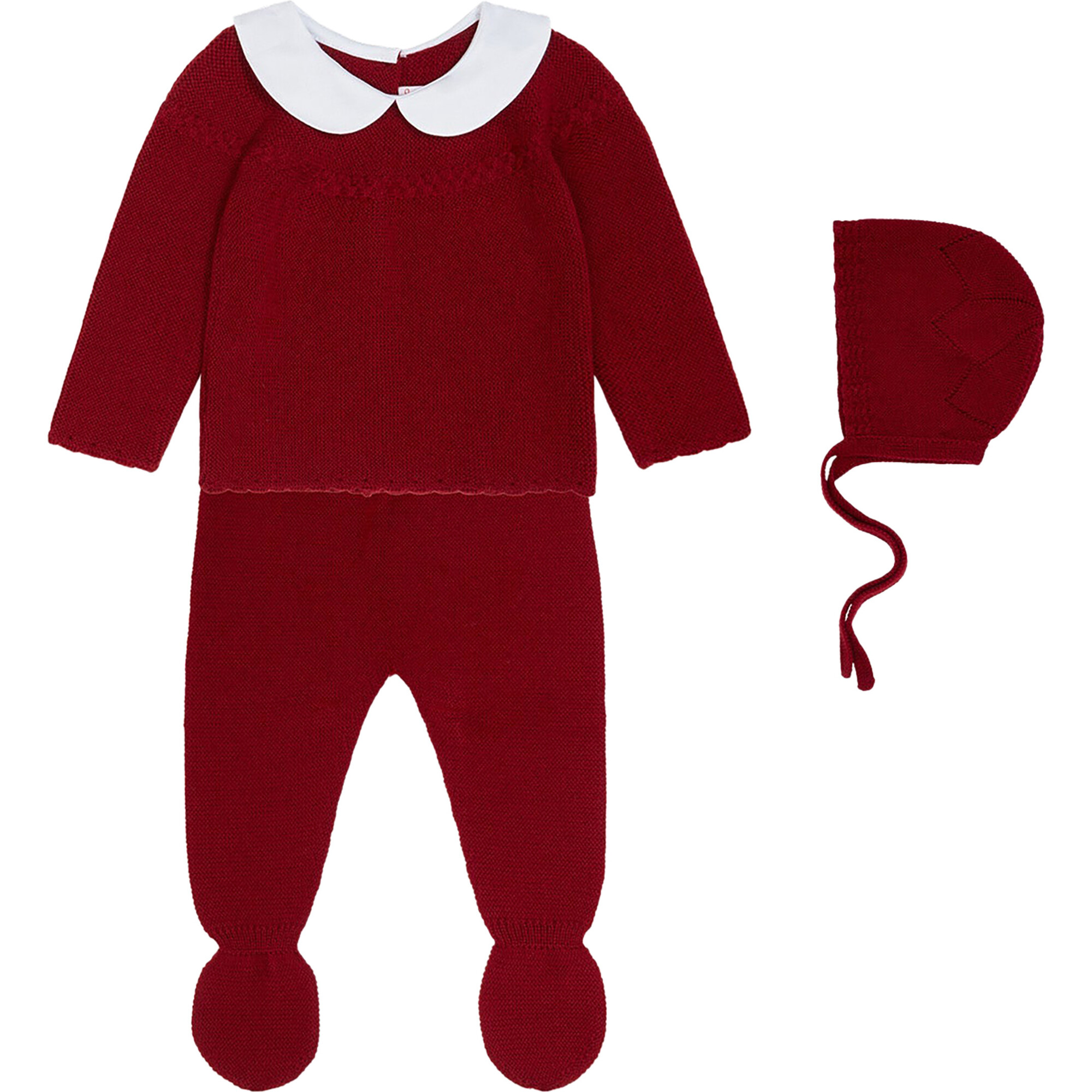 Rosauro Merino Baby Gift Box Set, Burgundy - Mixed Gift Sets - 1