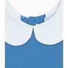 Anna Girl Empire Dress, Blue - Dresses - 3