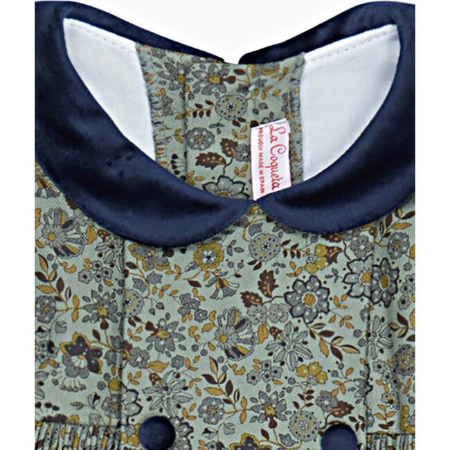 Arcadia Smock Floral Dresss, Green - Dresses - 3