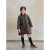 Alicia Girl Wool Coat, Olive Check - Coats - 2