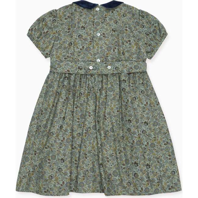 Arcadia Smock Floral Dresss, Green - Dresses - 4