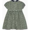 Arcadia Smock Floral Dresss, Green - Dresses - 4