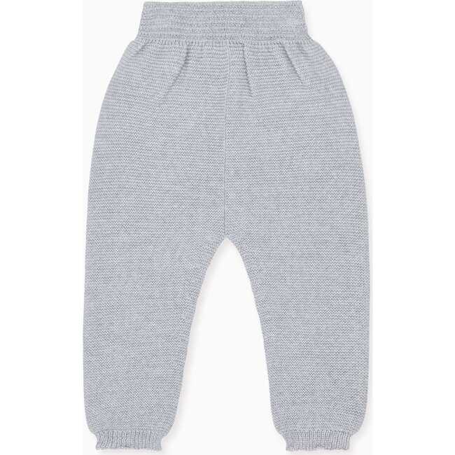 Baby Augusto Merino Trousers, Grey Melange - Pants - 4