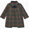 Alicia Girl Wool Coat, Olive Check - Coats - 4
