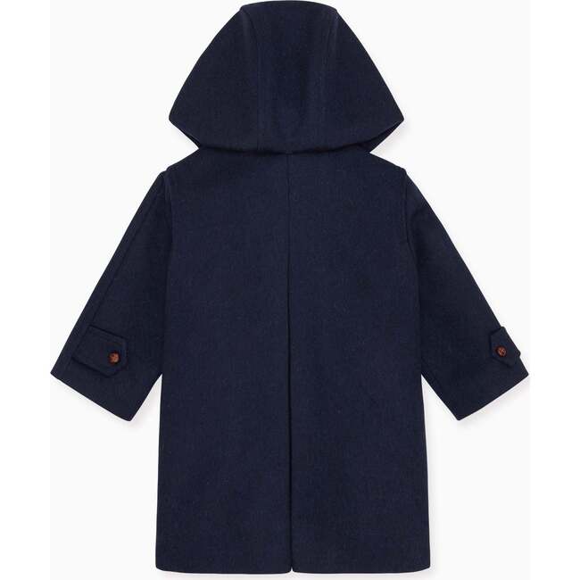 Loden Kids Wool Coat, Navy - Coats - 4