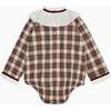 Baby Edie Tartan Romper, Ivory - Rompers - 3