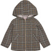 Olfo Check Jacket, Brown - Jackets - 1 - thumbnail