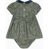Arcadia Baby Girl Smock Set, Green Floral - Mixed Apparel Set - 4