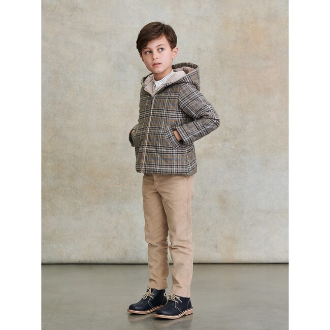 Olfo Check Jacket, Brown - Jackets - 2