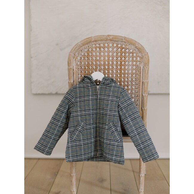 Olfo Check Jacket, Brown - Jackets - 4