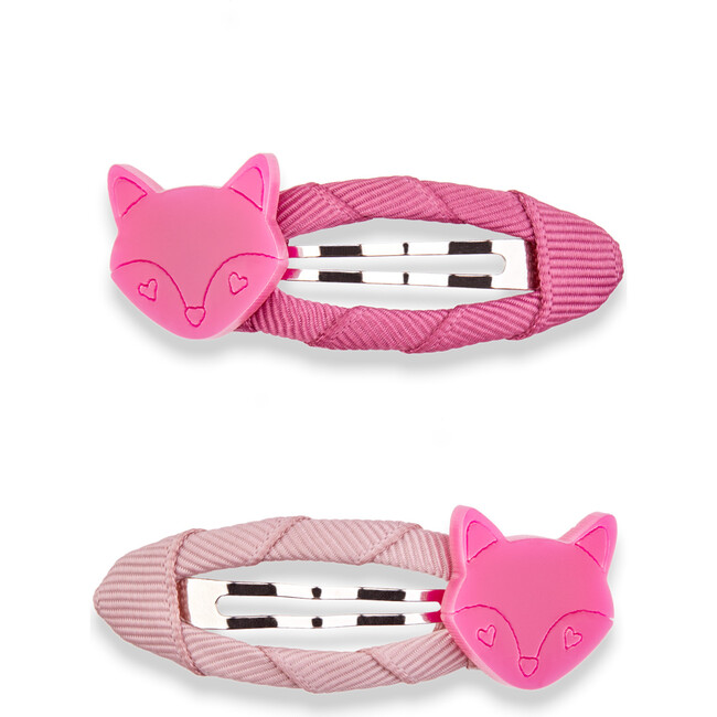 Fox Hair Clips, Fuchsia