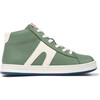 Runner Four Leather Ankle Boots, Medium Green And White - Booties - 3