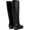 Women's Bonnie Leather Boots, Black - Boots - 5