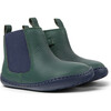 Peu Cami Leather Ankle Boots, Dark Green And Blue - Booties - 2