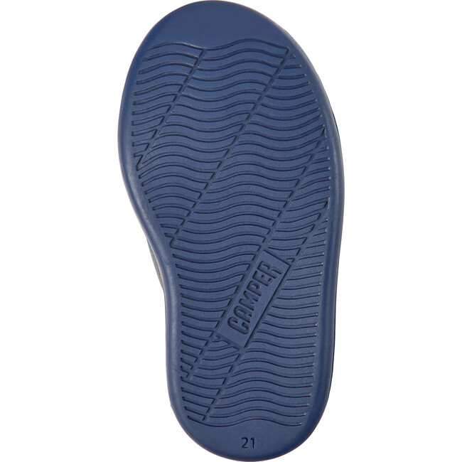 Runner Four 2-Velcro Strap Leather Sneakers, Navy - Sneakers - 4