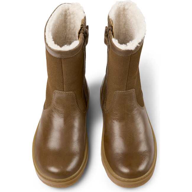 Kiddo Suede Leather Nubuck Boots, Medium Brown
