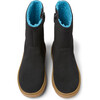 Kiddo Suede Leather Nubuck Boots, Black - Boots - 1 - thumbnail