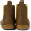 Peu Cami Leather Ankle Boots, Medium Brown And Yellow - Booties - 5