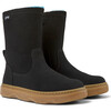 Kiddo Suede Leather Nubuck Boots, Black - Boots - 2