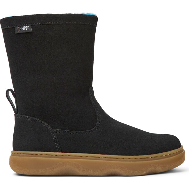 Kiddo Suede Leather Nubuck Boots, Black - Boots - 3