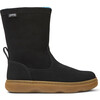 Kiddo Suede Leather Nubuck Boots, Black - Boots - 3
