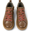Brutus Lace Leather Ankle Boots, Medium Brown - Booties - 1 - thumbnail