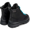 Brutus Leather Ankle Boots, Black Textile - Booties - 5