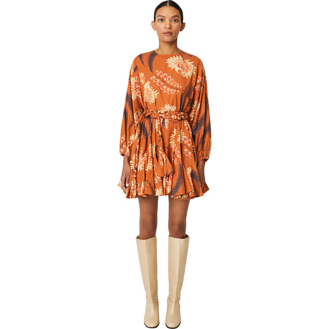 Women's Ella Dress, Brunette Kiku Grande - Dresses - 1