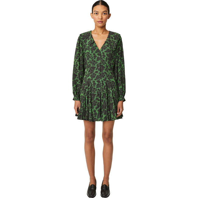 Women's Wendy Dress, Emerald Savoy Lace