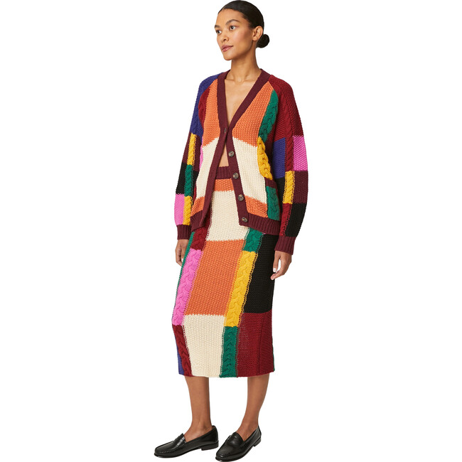 Women's Reilly Skirt, Colorblock Cable