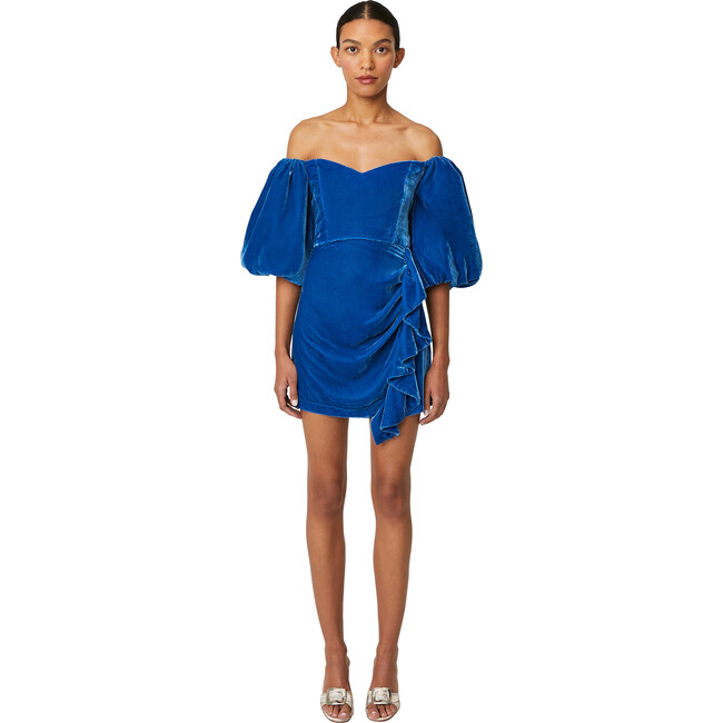 Women's Adrian Dress, Air Force Blue - Dresses - 1