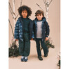 Ecoreversible Puffer, Matte Ink Navy / Navy Leaf Camo - Puffers & Down Jackets - 2