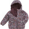 Ecoreversible Puffer, Matte Black Cherry / Wild Rose - Puffers & Down Jackets - 3